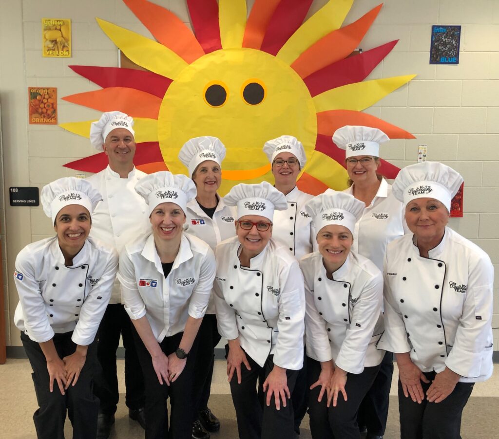 chef cyndie and the K-12 team